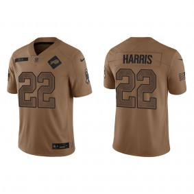 Men's Buffalo Bills Damien Harris Brown 2023 NFL Salute To Service Limited Jersey