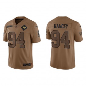 Men's Tampa Bay Buccaneers Calijah Kancey Brown 2023 NFL Salute To Service Limited Jersey