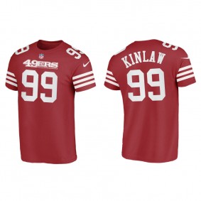 Javon Kinlaw San Francisco 49ers Men's Name & Number Scarlet T-Shirt
