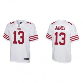 Youth San Francisco 49ers Richie James Game White Jersey