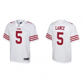 Youth San Francisco 49ers Trey Lance Game White Jersey