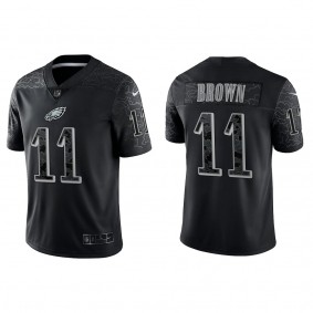 A.J. Brown Philadelphia Eagles Black Reflective Limited Jersey