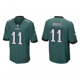 Men's Philadelphia Eagles A.J. Brown Green Game Jersey