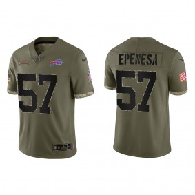 A.J. Epenesa Buffalo Bills Olive 2022 Salute To Service Limited Jersey