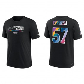 A.J. Epenesa Buffalo Bills Black 2022 NFL Crucial Catch Performance T-Shirt