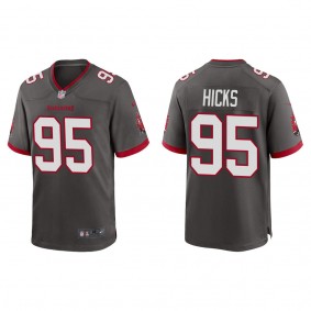 Men's Tampa Bay Buccaneers Akiem Hicks Pewter Alternate Game Jersey