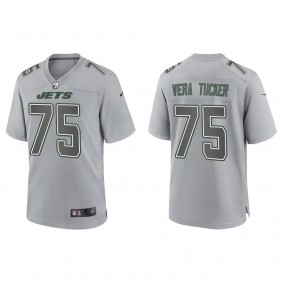 Alijah Vera-Tucker Men's New York Jets Gray Atmosphere Fashion Game Jersey