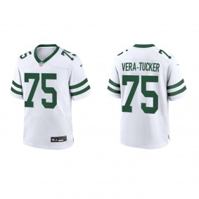 Alijah Vera-Tucker Youth New York Jets White Legacy Game Jersey