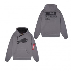 Alpha Industries X Buffalo Bills Gray Hoodie