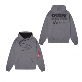 Alpha Industries X Kansas City Chiefs Gray Hoodie