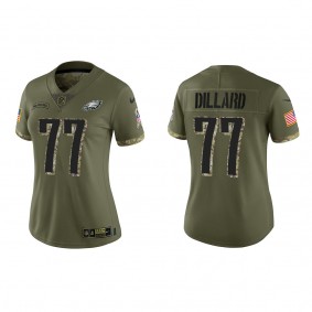 Andre Dillard Women's Philadelphia Eagles Olive 2022 Salute To Service Limited Jersey