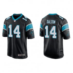 Men's Carolina Panthers Andy Dalton Black Game Jersey