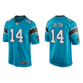 Men's Carolina Panthers Andy Dalton Blue Game Jersey