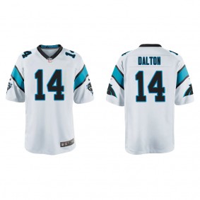 Youth Carolina Panthers Andy Dalton White Game Jersey