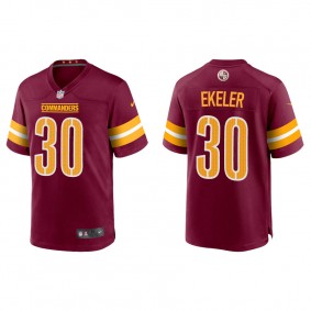 Men's Washington Commanders Austin Ekeler Burgundy Game Jersey