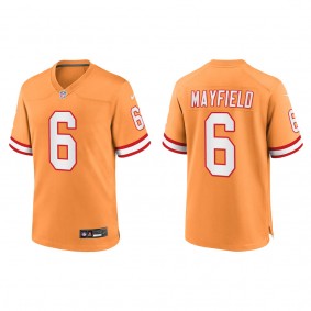 Baker Mayfield Tampa Bay Buccaneers Orange Throwback Game Jersey