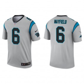 Baker Mayfield Panthers Silver Inverted Legend Jersey