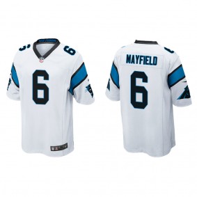 Baker Mayfield Panthers White Game Jersey