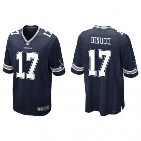 Men's Dallas Cowboys Ben DiNucci Navy Game Jersey