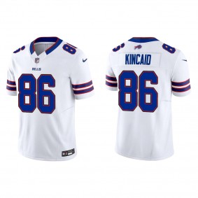 Men's Buffalo Bills Dalton Kincaid White 2023 NFL Draft Vapor F.U.S.E. Limited Jersey