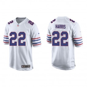 Men's Buffalo Bills Damien Harris White Alternate Game Jersey