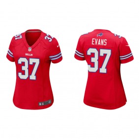 Women's Buffalo Bills Darrynton Evans Red Game Jersey