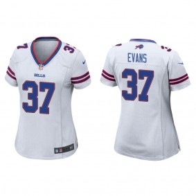 Women's Buffalo Bills Darrynton Evans White Game Jersey