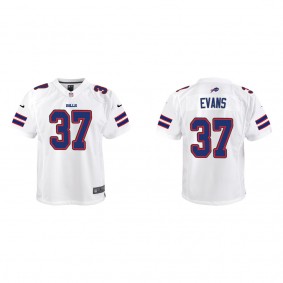 Youth Buffalo Bills Darrynton Evans White Game Jersey