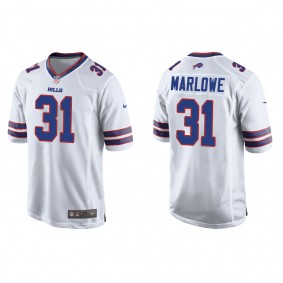 Men's Buffalo Bills Dean Marlowe White Game Jersey