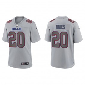 Men's Buffalo Bills Nyheim Hines Gray Atmosphere Fashion Game Jersey