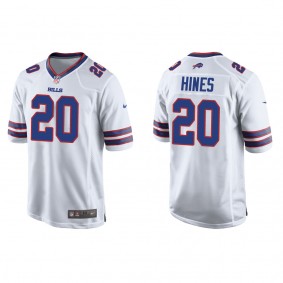 Men's Buffalo Bills Nyheim Hines White Game Jersey