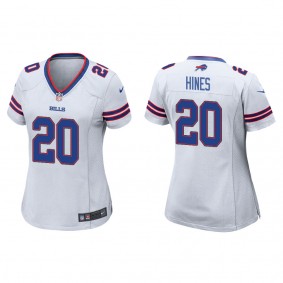 Women's Buffalo Bills Nyheim Hines White Game Jersey