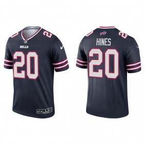 Men's Buffalo Bills Nyheim Hines Navy Inverted Legend Jersey