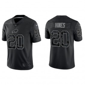 Men's Buffalo Bills Nyheim Hines Black Reflective Limited Jersey