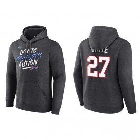 Men's Buffalo Bills Tre'Davious White Charcoal 2021 NFL Playoffs Lights Action Hoodie