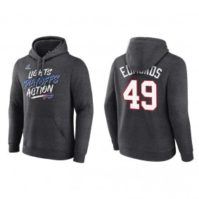 Men's Buffalo Bills Tremaine Edmunds Charcoal 2021 NFL Playoffs Lights Action Hoodie