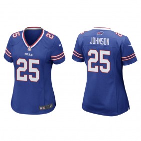 Women's Buffalo Bills Ty Johnson Royal Game Jersey