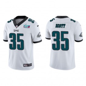 Boston Scott Men's Philadelphia Eagles Super Bowl LVII White Vapor Limited Jersey