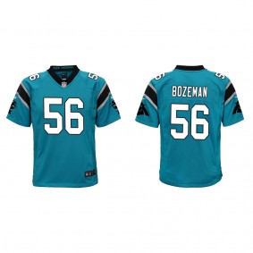 Youth Bradley Bozeman Carolina Panthers Blue Game Jersey