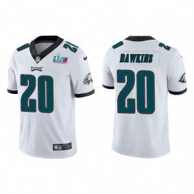 Brian Dawkins Men's Philadelphia Eagles Super Bowl LVII White Vapor Limited Jersey