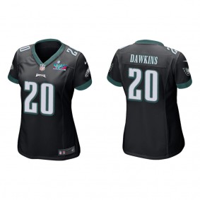 Brian Dawkins Women's Philadelphia Eagles Super Bowl LVII Black Game Jersey