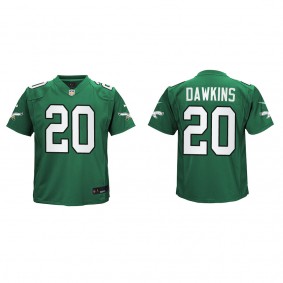 Brian Dawkins Youth Philadelphia Eagles Kelly Green Alternate Game Jersey