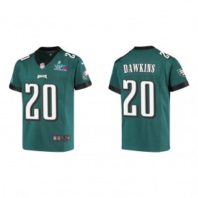 Brian Dawkins Youth Philadelphia Eagles Super Bowl LVII Midnight Green Game Jersey