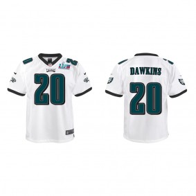 Brian Dawkins Youth Philadelphia Eagles Super Bowl LVII White Game Jersey