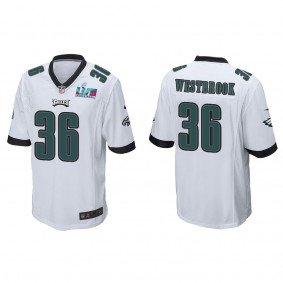 Brian Westbrook Men's Philadelphia Eagles Super Bowl LVII White Game Jersey