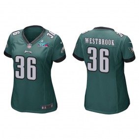 Brian Westbrook Women's Philadelphia Eagles Super Bowl LVII Green Game Jersey