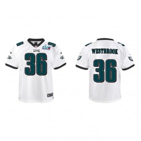 Brian Westbrook Youth Philadelphia Eagles Super Bowl LVII White Game Jersey