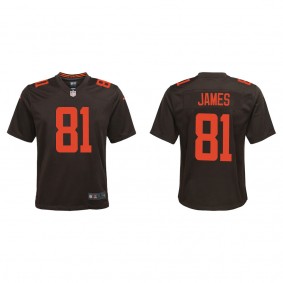 Youth Cleveland Browns Jesse James Brown Alternate Game Jersey
