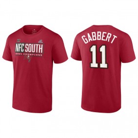 Men's Tampa Bay Buccaneers Blaine Gabbert Red 2021 NFC South Division Champions Blocked Favorite T-Shirt