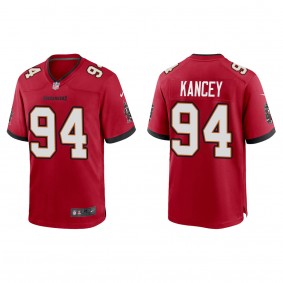 Men's Tampa Bay Buccaneers Calijah Kancey Red 2023 NFL Draft Game Jersey